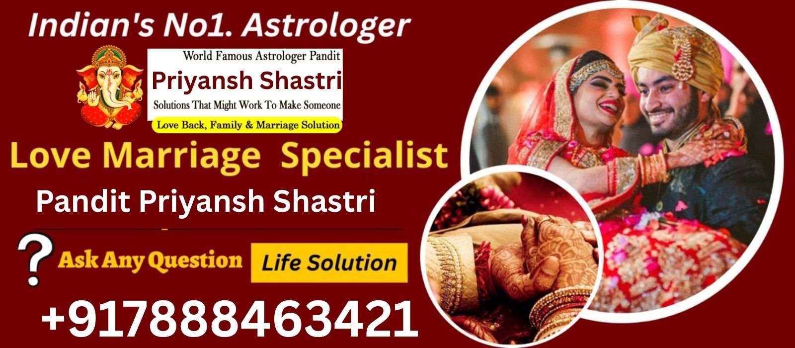  Astrologer Pandit Priyansh Shastri +91-7888463421